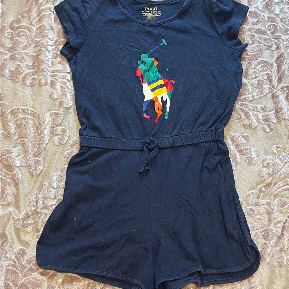 Polo by Ralph Lauren Navy Kids One Piece
